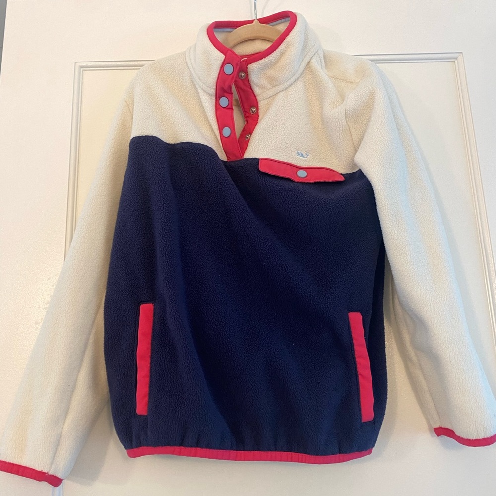 Vineyard Vines Kids Colorblock Fleece Pullover